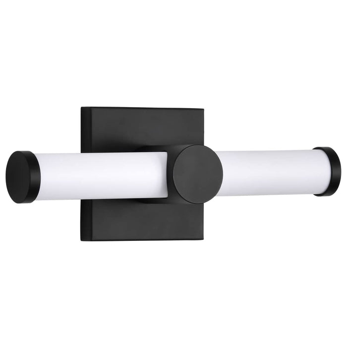 Vanity Nuvo 62-2201 Bowman - 12 Inch LED Vanity - Matte Black - Acrylic Lens Nuvo