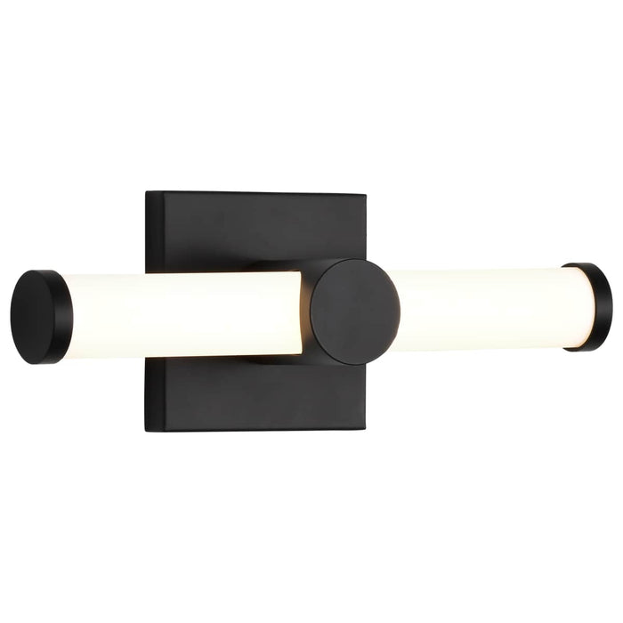 Vanity Nuvo 62-2201 Bowman - 12 Inch LED Vanity - Matte Black - Acrylic Lens Nuvo
