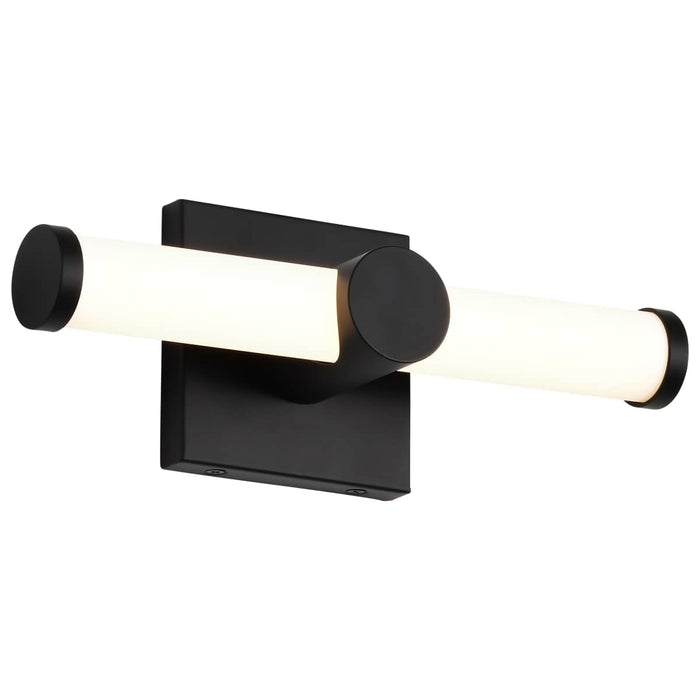 Vanity Nuvo 62-2201 Bowman - 12 Inch LED Vanity - Matte Black - Acrylic Lens Nuvo
