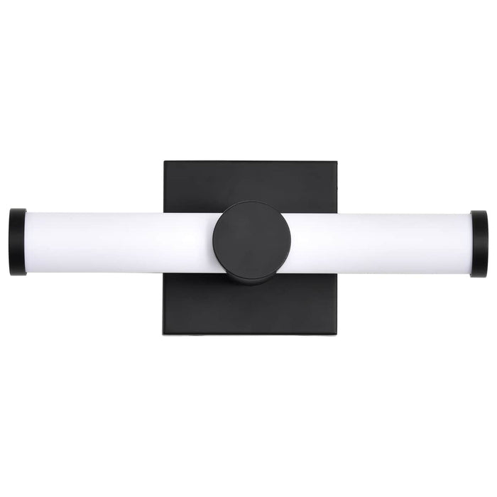Vanity Nuvo 62-2201 Bowman - 12 Inch LED Vanity - Matte Black - Acrylic Lens Nuvo