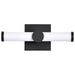Vanity Nuvo 62-2201 Bowman - 12 Inch LED Vanity - Matte Black - Acrylic Lens Nuvo