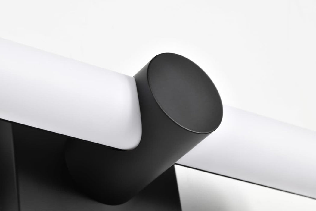 Vanity Nuvo 62-2201 Bowman - 12 Inch LED Vanity - Matte Black - Acrylic Lens Nuvo