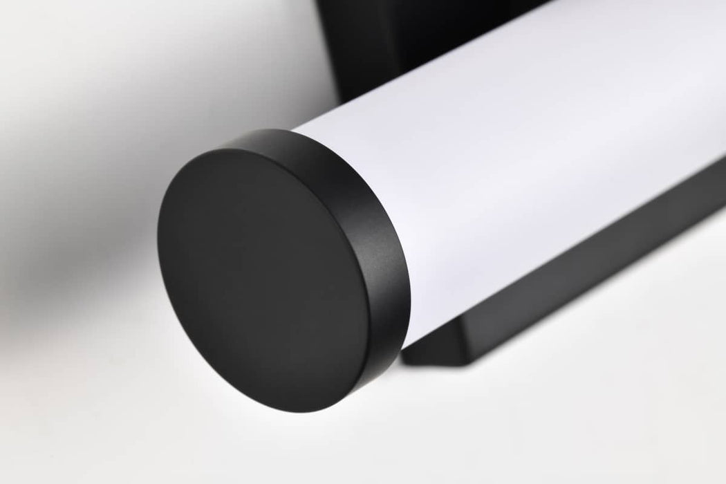 Vanity Nuvo 62-2201 Bowman - 12 Inch LED Vanity - Matte Black - Acrylic Lens Nuvo