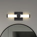Vanity Nuvo 62-2201 Bowman - 12 Inch LED Vanity - Matte Black - Acrylic Lens Nuvo