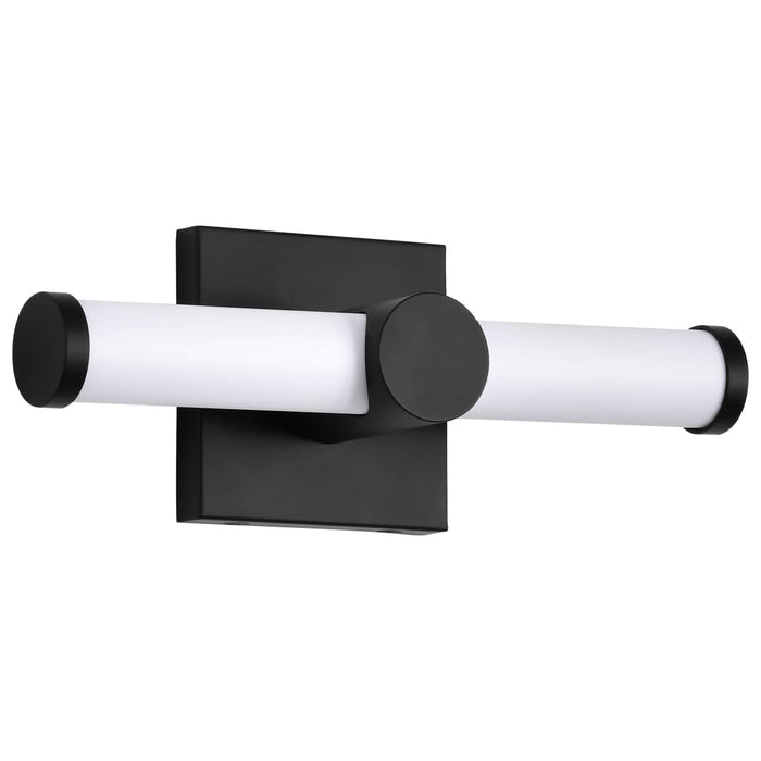 Vanity Nuvo 62-2201 Bowman - 12 Inch LED Vanity - Matte Black - Acrylic Lens Nuvo