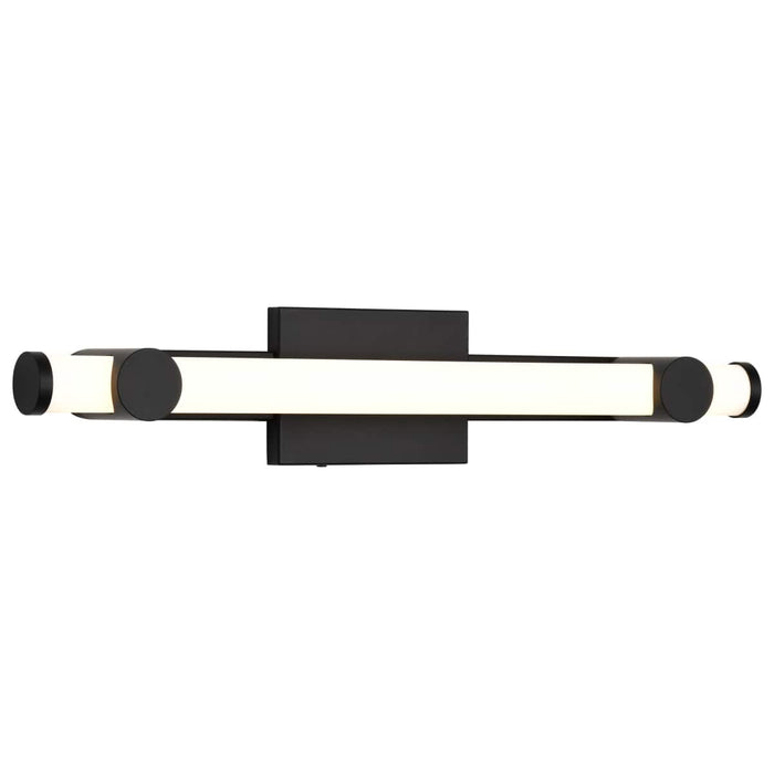 Vanity Nuvo 62-2202 Bowman - 24 Inch LED Vanity - Matte Black - Acrylic Lens Nuvo