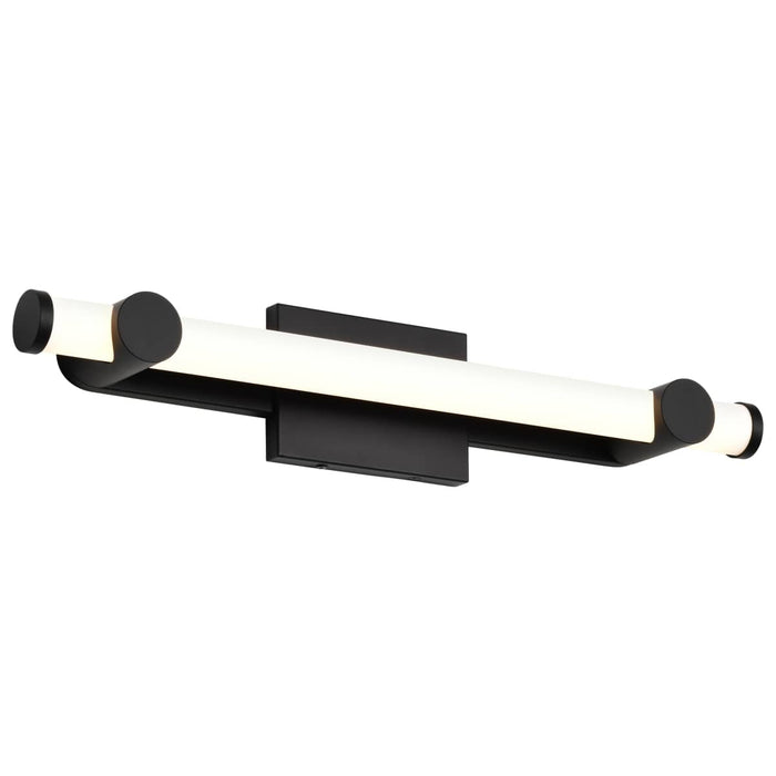 Vanity Nuvo 62-2202 Bowman - 24 Inch LED Vanity - Matte Black - Acrylic Lens Nuvo