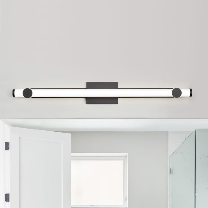 Vanity Nuvo 62-2203 Bowman - 36 Inch LED Vanity - Matte Black - Acrylic Lens Nuvo