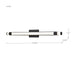 Vanity Nuvo 62-2203 Bowman - 36 Inch LED Vanity - Matte Black - Acrylic Lens Nuvo