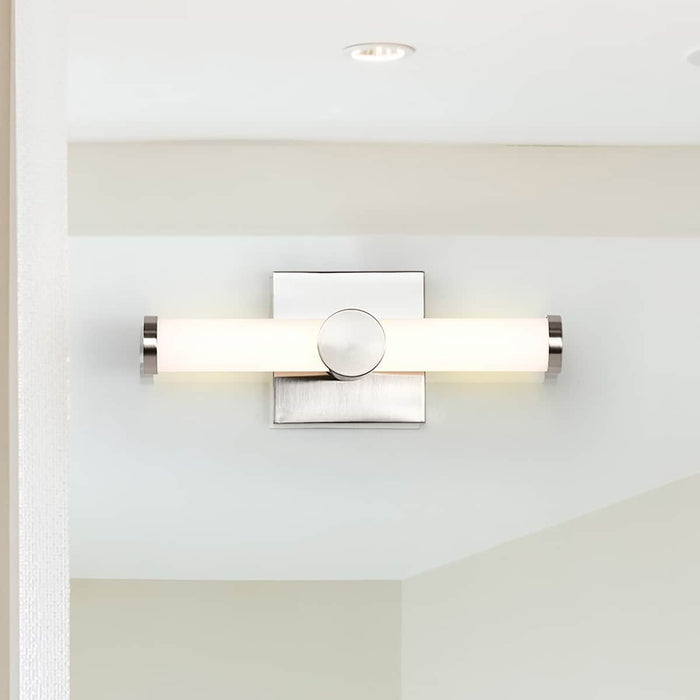Vanity Nuvo 62-2211 Bowman - 12 Inch LED Vanity - Brushed Nickel - Acrylic Lens Nuvo