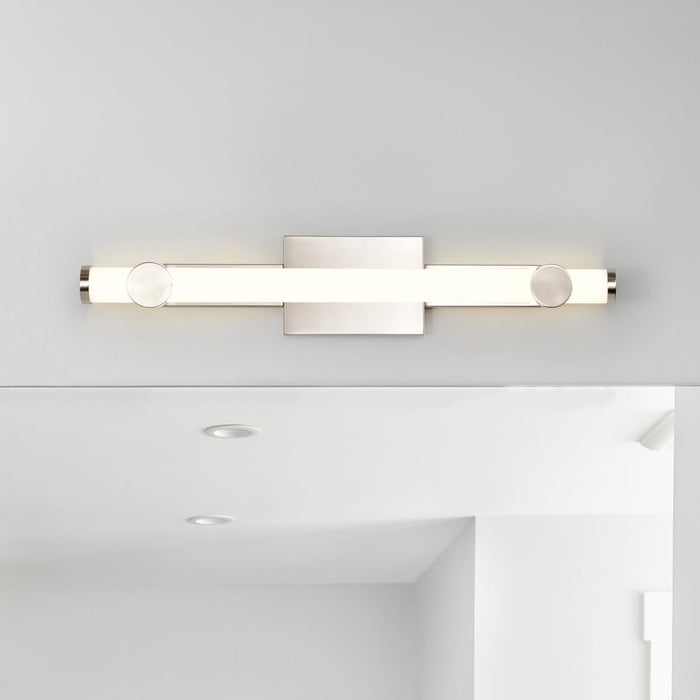 Vanity Nuvo 62-2212 Bowman - 24 Inch LED Vanity - Brushed Nickel - Acrylic Lens Nuvo