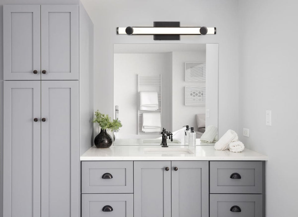 Vanity Nuvo 62-2212 Bowman - 24 Inch LED Vanity - Brushed Nickel - Acrylic Lens Nuvo