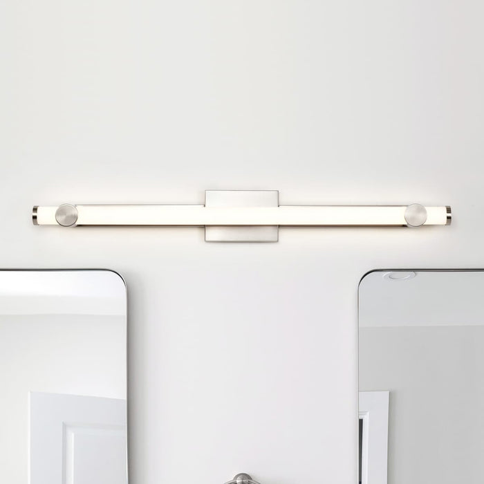 Vanity Nuvo 62-2213 Bowman - 36 Inch LED Vanity - Brushed Nickel - Acrylic Lens Nuvo