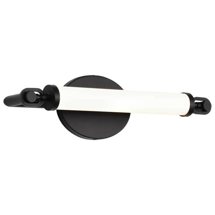 Vanity Nuvo 62-2221 Edgeworth - 16 Inch LED Vanity - Matte Black - Acrylic Lens Nuvo