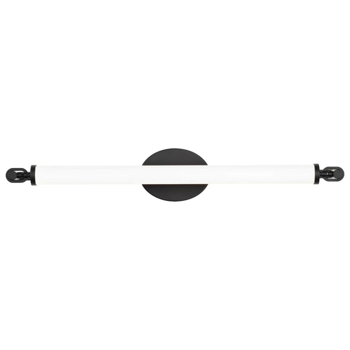 Vanity Nuvo 62-2222 Edgeworth - 28 Inch LED Vanity - Matte Black - Acrylic Lens Nuvo