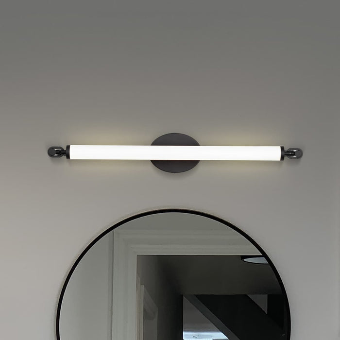 Vanity Nuvo 62-2222 Edgeworth - 28 Inch LED Vanity - Matte Black - Acrylic Lens Nuvo
