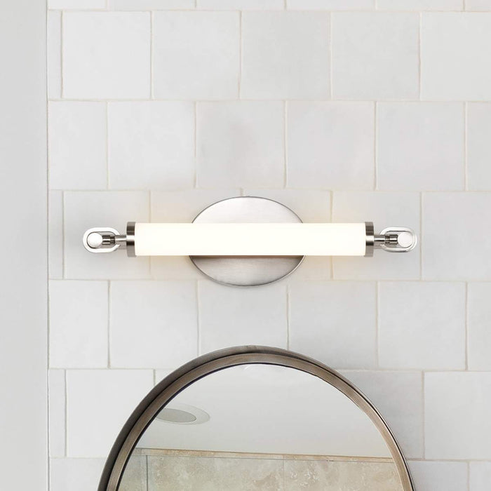 Vanity Nuvo 62-2231 Edgeworth - 16 Inch LED Vanity - Brushed Nickel - Acrylic Lens Nuvo