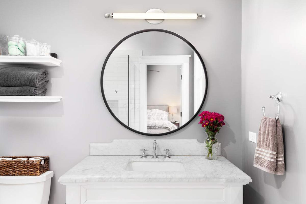 Vanity Nuvo 62-2232 Edgeworth - 28 Inch LED Vanity - Brushed Nickel - Acrylic Lens Nuvo