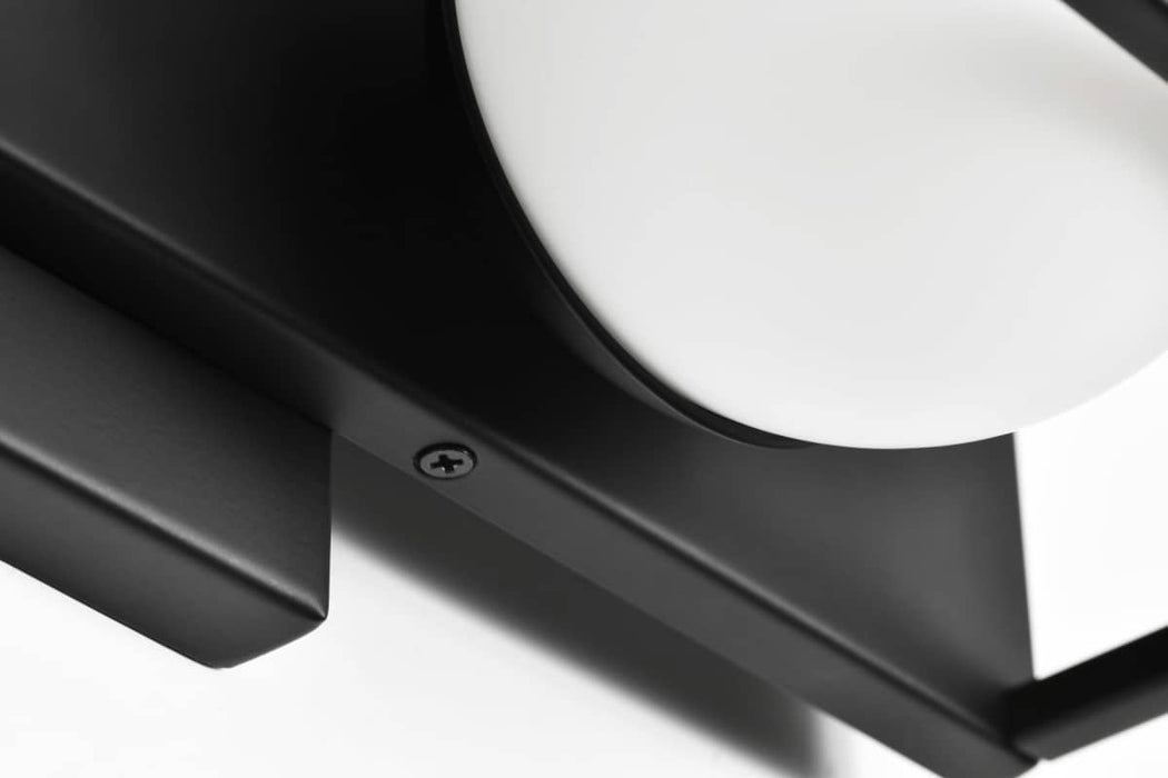 Vanity Nuvo 62-2242 Jenkins - 16 Inch 2 Light LED Vanity - Matte Black with Frosted Glass Nuvo