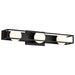 Vanity Nuvo 62-2243 Jenkins - 24 Inch 3 Light LED Vanity - Matte Black with Frosted Glass Nuvo