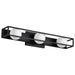 Vanity Nuvo 62-2243 Jenkins - 24 Inch 3 Light LED Vanity - Matte Black with Frosted Glass Nuvo