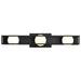 Vanity Nuvo 62-2243 Jenkins - 24 Inch 3 Light LED Vanity - Matte Black with Frosted Glass Nuvo
