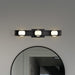 Vanity Nuvo 62-2243 Jenkins - 24 Inch 3 Light LED Vanity - Matte Black with Frosted Glass Nuvo