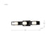 Vanity Nuvo 62-2243 Jenkins - 24 Inch 3 Light LED Vanity - Matte Black with Frosted Glass Nuvo