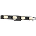 Vanity Nuvo 62-2244 Jenkins - 32 Inch 4 Light LED Vanity - Matte Black with Frosted Glass Nuvo