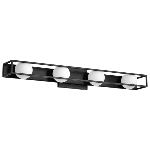 Vanity Nuvo 62-2244 Jenkins - 32 Inch 4 Light LED Vanity - Matte Black with Frosted Glass Nuvo