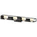 Vanity Nuvo 62-2244 Jenkins - 32 Inch 4 Light LED Vanity - Matte Black with Frosted Glass Nuvo