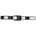 Vanity Nuvo 62-2244 Jenkins - 32 Inch 4 Light LED Vanity - Matte Black with Frosted Glass Nuvo
