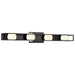 Vanity Nuvo 62-2244 Jenkins - 32 Inch 4 Light LED Vanity - Matte Black with Frosted Glass Nuvo