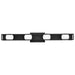 Vanity Nuvo 62-2244 Jenkins - 32 Inch 4 Light LED Vanity - Matte Black with Frosted Glass Nuvo