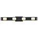 Vanity Nuvo 62-2244 Jenkins - 32 Inch 4 Light LED Vanity - Matte Black with Frosted Glass Nuvo