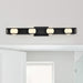 Vanity Nuvo 62-2244 Jenkins - 32 Inch 4 Light LED Vanity - Matte Black with Frosted Glass Nuvo