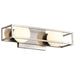 Vanity Nuvo 62-2252 Jenkins - 16 Inch 2 Light LED Vanity - Brushed Nickel with Frosted Glass Nuvo