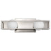 Vanity Nuvo 62-2252 Jenkins - 16 Inch 2 Light LED Vanity - Brushed Nickel with Frosted Glass Nuvo