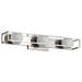 Vanity Nuvo 62-2253 Jenkins - 24 Inch 3 Light LED Vanity - Brushed Nickel with Frosted Glass Nuvo