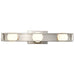 Vanity Nuvo 62-2253 Jenkins - 24 Inch 3 Light LED Vanity - Brushed Nickel with Frosted Glass Nuvo