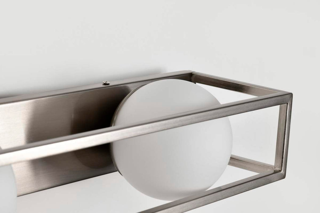 Vanity Nuvo 62-2253 Jenkins - 24 Inch 3 Light LED Vanity - Brushed Nickel with Frosted Glass Nuvo