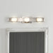 Vanity Nuvo 62-2253 Jenkins - 24 Inch 3 Light LED Vanity - Brushed Nickel with Frosted Glass Nuvo