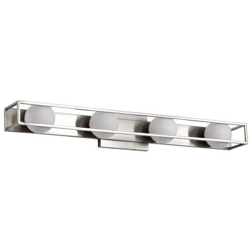 Vanity Nuvo 62-2254 Jenkins - 32 Inch 4 Light LED Vanity - Brushed Nickel with Frosted Glass Nuvo