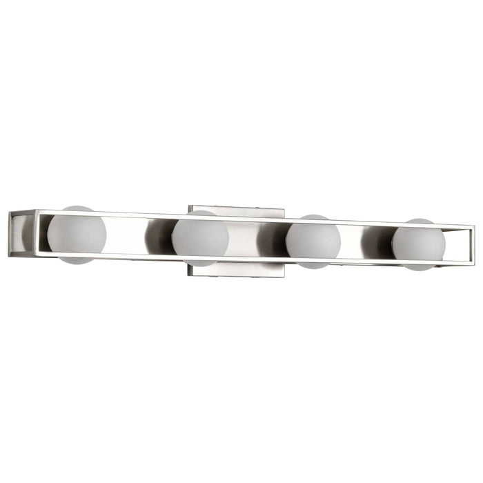 Vanity Nuvo 62-2254 Jenkins - 32 Inch 4 Light LED Vanity - Brushed Nickel with Frosted Glass Nuvo