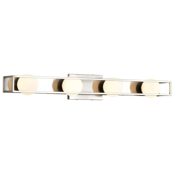 Vanity Nuvo 62-2254 Jenkins - 32 Inch 4 Light LED Vanity - Brushed Nickel with Frosted Glass Nuvo