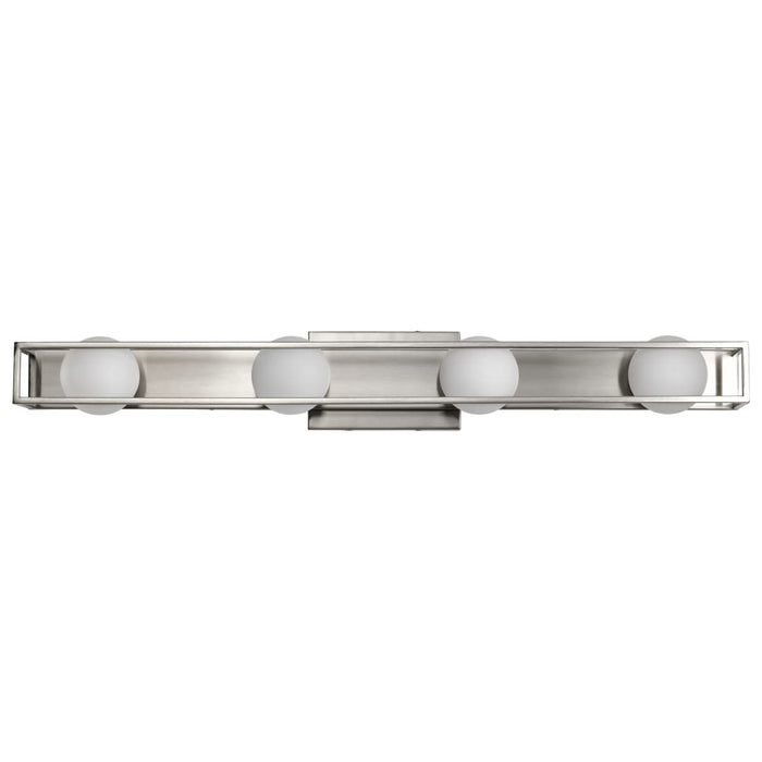 Vanity Nuvo 62-2254 Jenkins - 32 Inch 4 Light LED Vanity - Brushed Nickel with Frosted Glass Nuvo