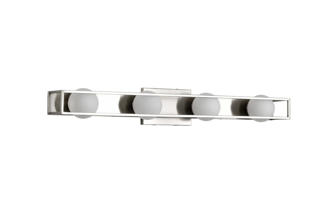 Vanity Nuvo 62-2254 Jenkins - 32 Inch 4 Light LED Vanity - Brushed Nickel with Frosted Glass Nuvo