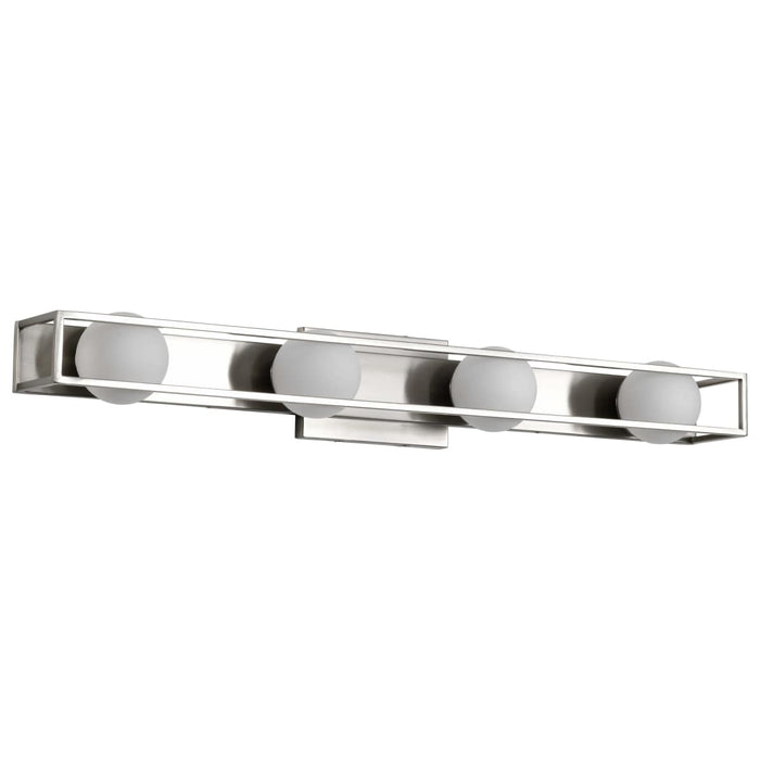 Vanity Nuvo 62-2254 Jenkins - 32 Inch 4 Light LED Vanity - Brushed Nickel with Frosted Glass Nuvo