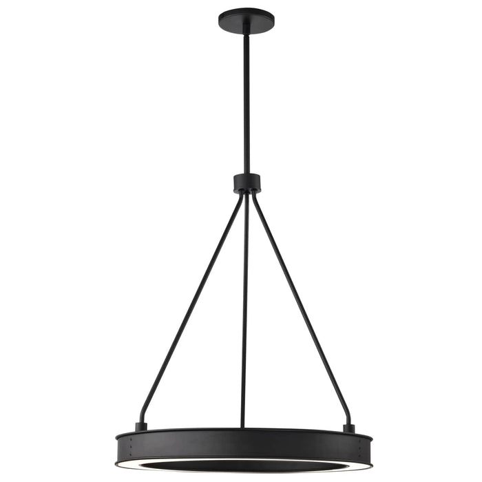 Pendant Nuvo 62-2261 Longford - 20 Inch LED Pendant - Textured Black - Acrylic Lens Nuvo