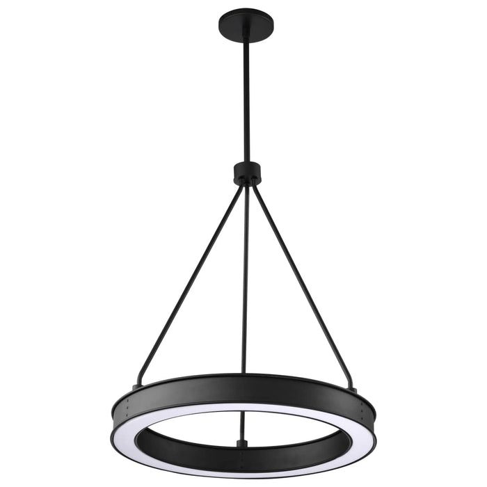 Pendant Nuvo 62-2261 Longford - 20 Inch LED Pendant - Textured Black - Acrylic Lens Nuvo